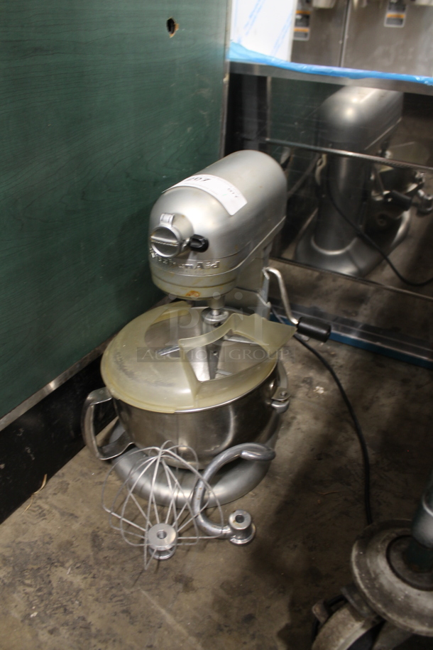 KitchenAid KP26M1XNP Metal Countertop 6 Quart Planetary Dough Mixer w/ Mixing Bowl, Paddle, Whisk and Dough Hook Attachments. 120 Volts, 1 Phase. Tested and Does Not Power On - Image 1 of 6