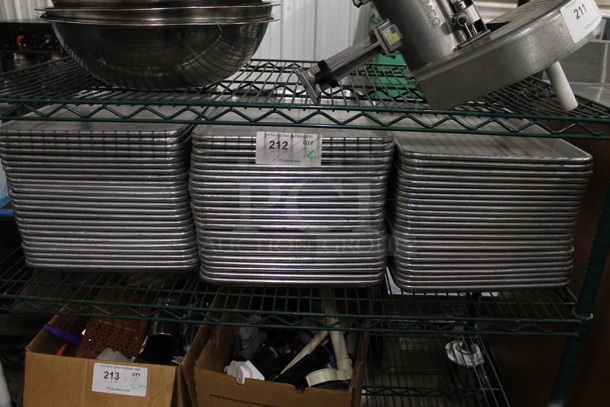 70 Metal Half Size Baking Pans. 70 Times Your Bid! - Image 1 of 5