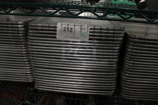70 Metal Half Size Baking Pans. 70 Times Your Bid! - Image 3 of 5