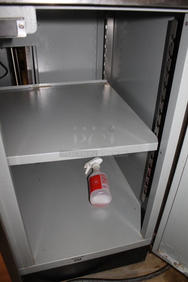 Duke SUB-P-36M Stainless Steel Commercial 2 Door Counter w/ Back Splash.  - Image 6 of 6