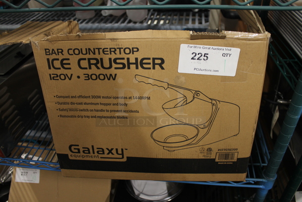 BRAND NEW SCRATCH AND DENT! Galaxy CTIC300 Countertop Ice Crusher. 120 Volts, 1 Phase. Tested and Working! - Image 2 of 6
