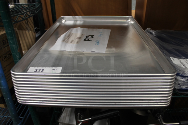 12 BRAND NEW SCRATCH AND DENT! Vollrath 9001 Wear-Ever Full Size 16 Gauge 18" x 26" Wire in Rim Aluminum Bun / Sheet Pan. 12 Times Your Bid! - Image 2 of 5