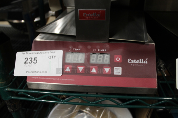 BRAND NEW SCRATCH AND DENT! Estella 348WSMXS2A Stainless Steel Commercial Countertop Stacked Waffle Maker. 120 Volts, 1 Phase. Tested and Working! - Image 3 of 5
