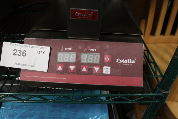 BRAND NEW SCRATCH AND DENT! Estella 348WBMXS2A WBMXS2A Stainless Steel Commercial Countertop Stacked Belgian Waffle Maker. 120 Volts, 1 Phase. Tested and Working! - Image 3 of 5