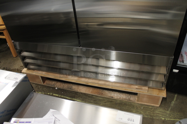 BRAND NEW SCRATCH AND DENT! 2023 KoolMore RIR-2D-SS Stainless Steel Commercial 2 Door Reach In Cooler w/ Poly Coated Racks. 115 Volts, 1 Phase. Tested and Working! - Image 3 of 8
