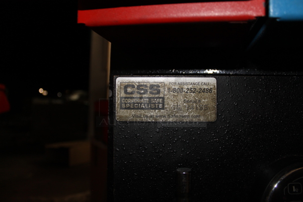Corporate Safe Specialists Black Metal 2 Compartment Safe. Does Not Come w/ Combination. - Image 7 of 7