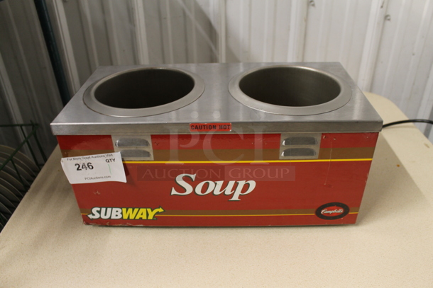 Nemco 6120-SUB Stainless Steel Commercial Countertop 2 Well Food Warmer. 120 Volts, 1 Phase. Tested and Working! - Image 1 of 4