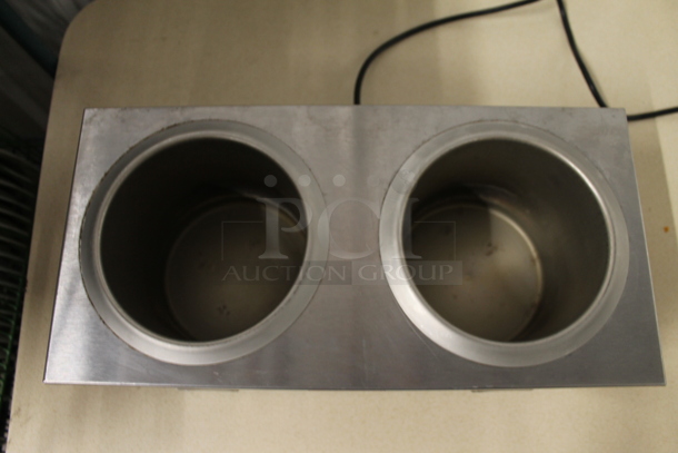 Nemco 6120-SUB Stainless Steel Commercial Countertop 2 Well Food Warmer. 120 Volts, 1 Phase. Tested and Working! - Image 2 of 4