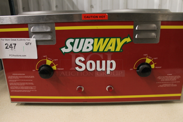 2010 Nemco 6120A-SUB Stainless Steel Commercial Countertop 2 Well Food Warmer. 120 Volts, 1 Phase. Tested and Working! - Image 3 of 4