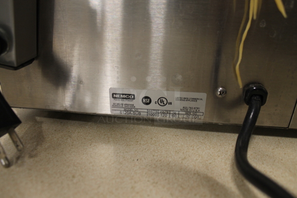 2010 Nemco 6120A-SUB Stainless Steel Commercial Countertop 2 Well Food Warmer. 120 Volts, 1 Phase. Tested and Working! - Image 4 of 4