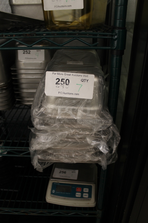 7 BRAND NEW! Stainless Steel 1/3 Size Drop In Bins. 1/3x4. 7 Times Your Bid! - Image 1 of 2