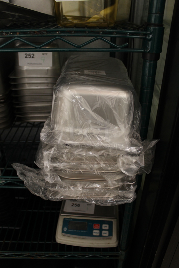 7 BRAND NEW! Stainless Steel 1/3 Size Drop In Bins. 1/3x4. 7 Times Your Bid! - Image 1 of 2