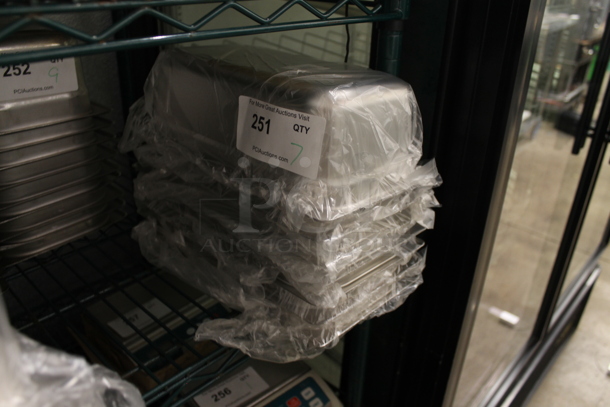 7 BRAND NEW! Stainless Steel 1/3 Size Drop In Bins. 1/3x4. 7 Times Your Bid! - Image 2 of 2