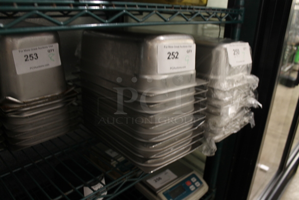 9 Stainless Steel 1/3 Size Drop In Bins. 1/3x4. 9 Times Your Bid! - Image 2 of 2
