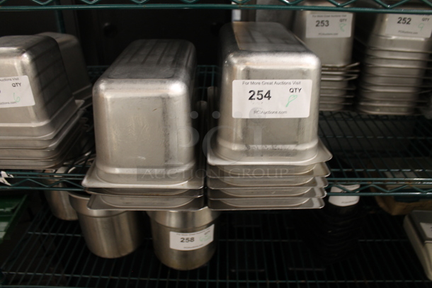 8 Stainless Steel 1/3 Size Drop In Bins. 1/3x6. 8 Times Your Bid! - Image 1 of 3