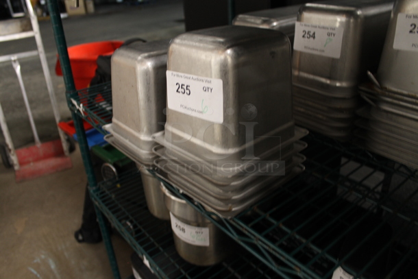 6 Stainless Steel 1/6 Size Drop In Bins. 1/6x6. 6 Times Your Bid! - Image 2 of 2