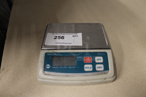 Taylor TE11 Metal Countertop 11 Pound Capacity Scale.  - Image 1 of 4