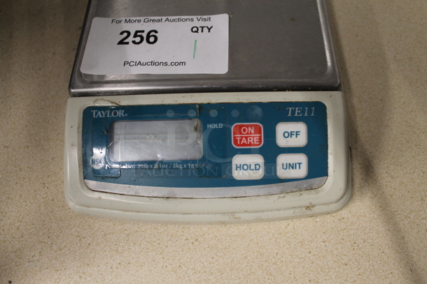 Taylor TE11 Metal Countertop 11 Pound Capacity Scale.  - Image 2 of 4