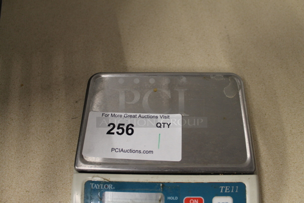 Taylor TE11 Metal Countertop 11 Pound Capacity Scale.  - Image 3 of 4