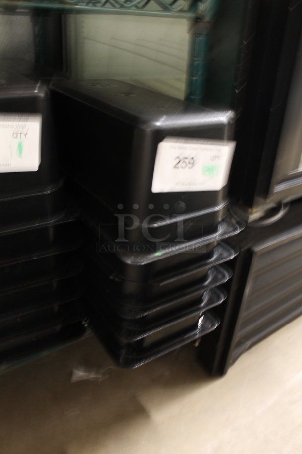 10 Black Poly 1/3 Size Drop In Bins. 1/3x6. 10 Times Your Bid! - Image 2 of 2