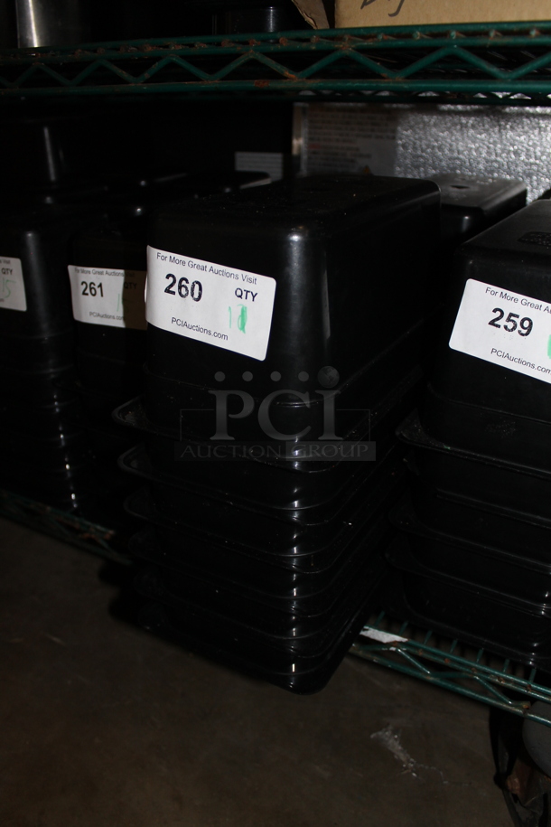 11 Black Poly 1/3 Size Drop In Bins. 1/3x6. 11 Times Your Bid! - Image 2 of 2