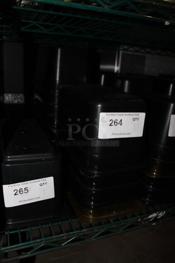 11 Black Poly 1/3 Size Drop In Bins. 1/3x6. 11 Times Your Bid! - Image 2 of 2