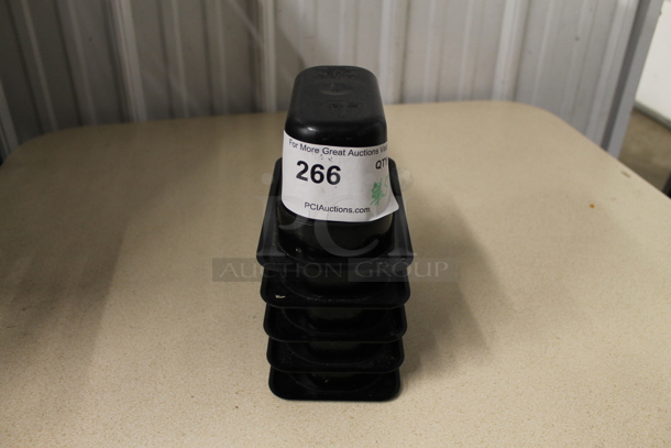 5 Black Poly 1/9 Size Drop In Bins. 5 Times Your Bid! - Image 1 of 2