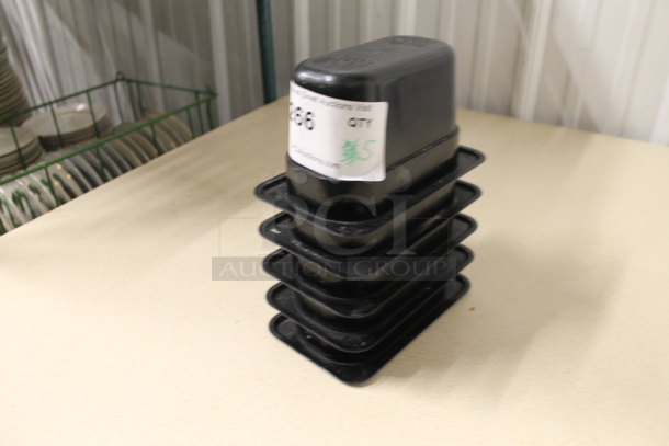 5 Black Poly 1/9 Size Drop In Bins. 5 Times Your Bid! - Image 2 of 2