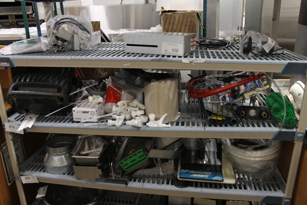 ALL ONE MONEY! Tier Lot of Various Items Including Spray Nozzle Sprayer Tops, Hand Towel Dispenser and 2 Paper Towel Rolls - Image 1 of 4