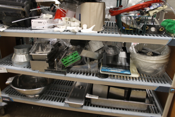 ALL ONE MONEY! Tier Lot of Various Items Including White Poly Bowls and Knife Holder - Image 1 of 4