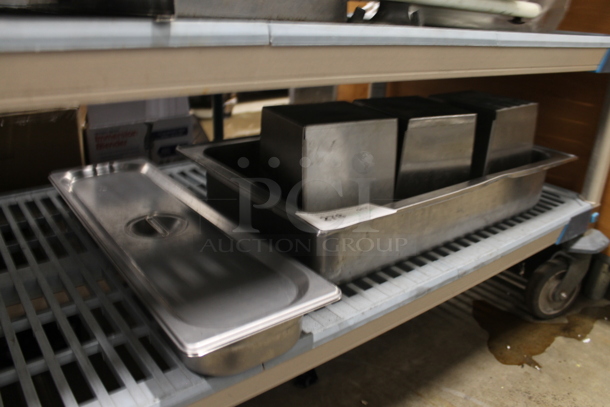 ALL ONE MONEY! Lot of Metal Drop Ins Including Condiment Bins for Duke Make Line - Image 2 of 3