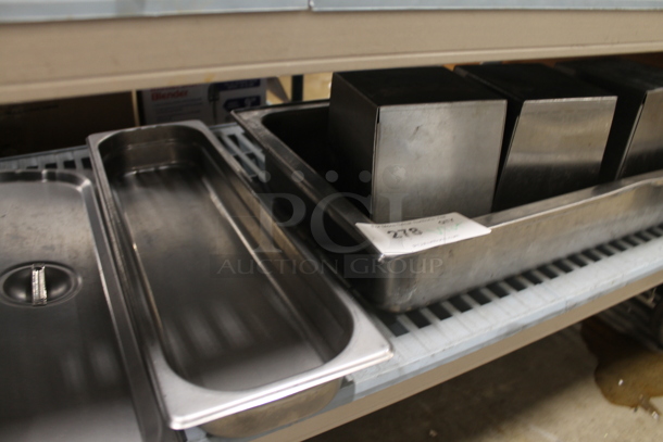 ALL ONE MONEY! Lot of Metal Drop Ins Including Condiment Bins for Duke Make Line - Image 3 of 3