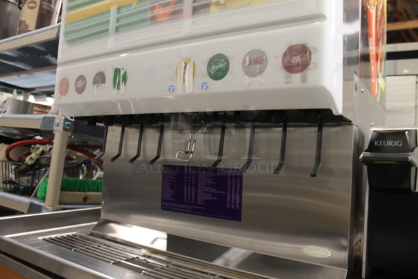 2022 Manitowoc IYT0420W-161 Ice Head on Cornelius ED250-BCZ 8 Flavor Carbonated Beverage Machine and Duke SUBBD-72-LM Stainless Steel Soda Station. 115 Volts, 1 Phase. Does Not Come w/ Keurig or Crathco Drink Dispenser Seen In Pictures. - Image 4 of 12