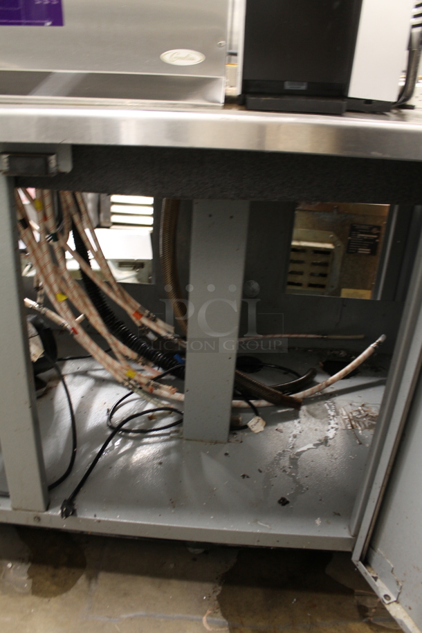 2022 Manitowoc IYT0420W-161 Ice Head on Cornelius ED250-BCZ 8 Flavor Carbonated Beverage Machine and Duke SUBBD-72-LM Stainless Steel Soda Station. 115 Volts, 1 Phase. Does Not Come w/ Keurig or Crathco Drink Dispenser Seen In Pictures. - Image 7 of 12