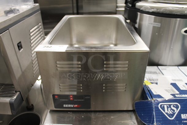 BRAND NEW SCRATCH AND DENT! 2023 ServIt 423FW150 Stainless Steel Commercial Countertop Food Warmer. 120 Volts, 1 Phase. Tested and Working! - Image 2 of 6