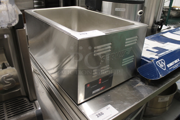 BRAND NEW SCRATCH AND DENT! 2023 ServIt 423FW150 Stainless Steel Commercial Countertop Food Warmer. 120 Volts, 1 Phase. Tested and Working! - Image 3 of 6