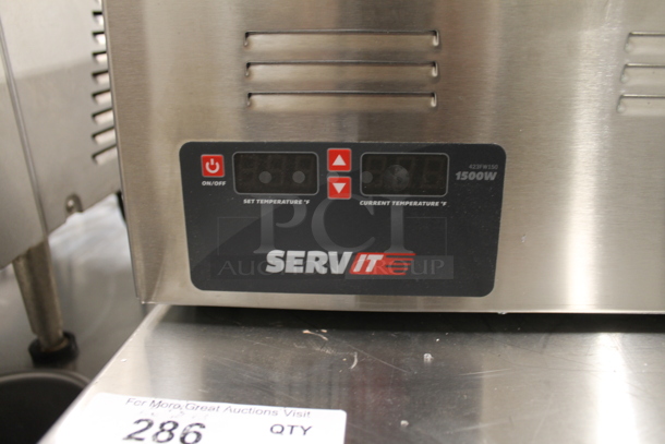 BRAND NEW SCRATCH AND DENT! 2023 ServIt 423FW150 Stainless Steel Commercial Countertop Food Warmer. 120 Volts, 1 Phase. Tested and Working! - Image 4 of 6