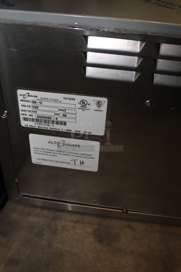 BRAND NEW SCRATCH AND DENT! 2023 Alto Shaam 500-1D Stainless Steel Commercial Single Drawer Warming Drawer. 120 Volts, 1 Phase. Tested and Working! - Image 5 of 5
