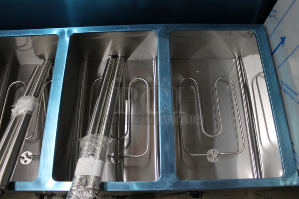 BRAND NEW SCRATCH AND DENT! Avantco 177STE4SA Stainless Steel Commercial 4 Bay Steam Table. 120 Volts, 1 Phase. Cannot Test Due To Plug Style - Image 4 of 7