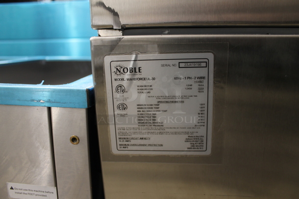 BRAND NEW SCRATCH AND DENT! 2023 Noble Wareforce UL-30 Stainless Steel Commercial Undercounter Dishwasher. 115 Volts, 1 Phase.  - Image 5 of 7