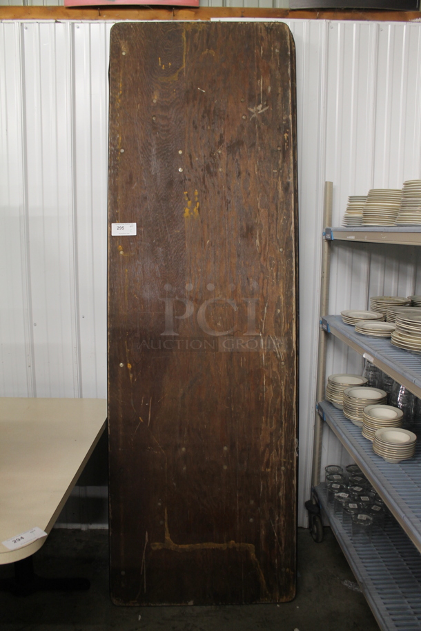 2 Wooden Folding Tables. 2 Times Your Bid! - Image 1 of 2