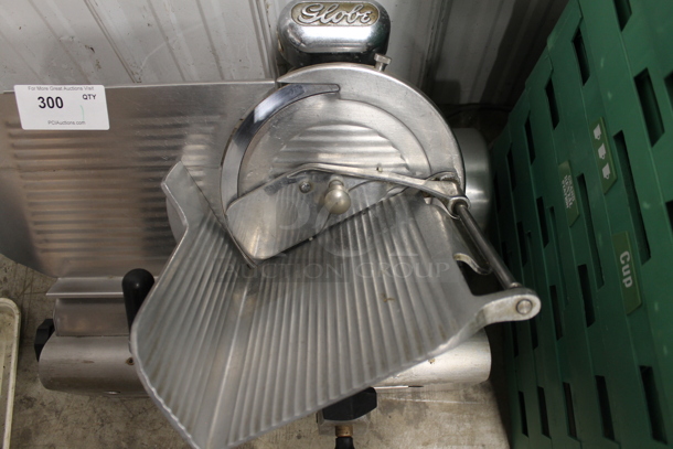 Globe 500L Stainless Steel Commercial Countertop Automatic Meat Slicer w/ Blade Sharpener. 120 Volts, 1 Phase. Tested and Working! - Image 3 of 6