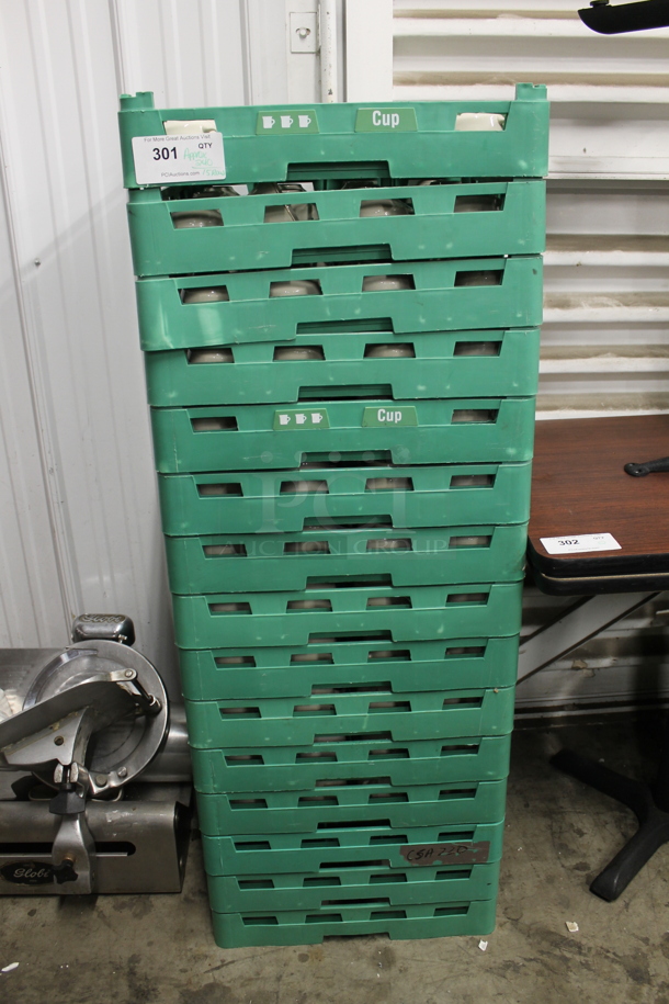 15 Dish Caddies of Approximately 16 Ceramic Mugs. 15 Times Your Bid! - Image 2 of 4