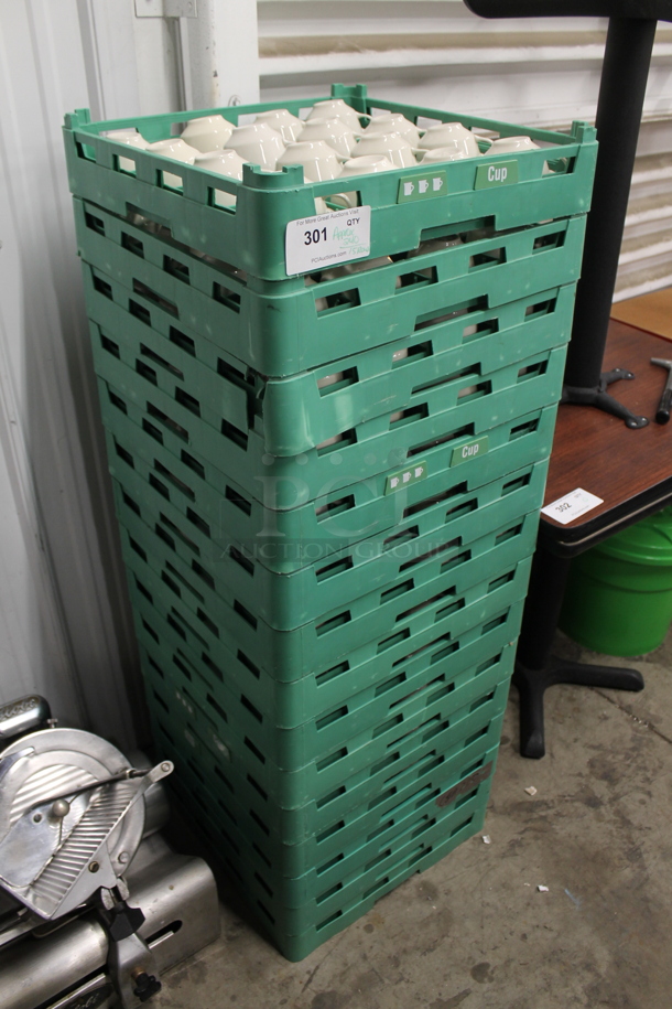 15 Dish Caddies of Approximately 16 Ceramic Mugs. 15 Times Your Bid! - Image 3 of 4