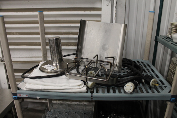 ALL ONE MONEY! Tier Lot of Various Items Including Metal Pieces and Extension Cord  - Image 1 of 3