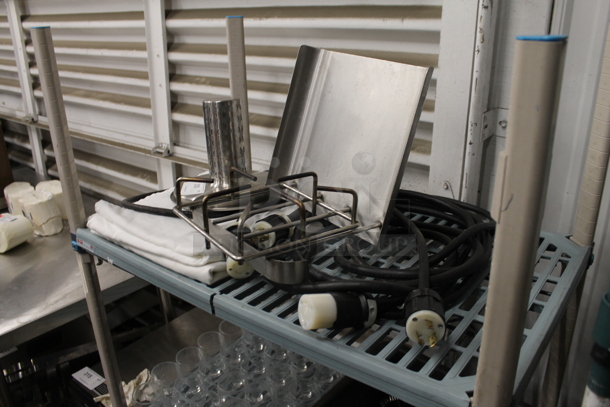 ALL ONE MONEY! Tier Lot of Various Items Including Metal Pieces and Extension Cord  - Image 2 of 3