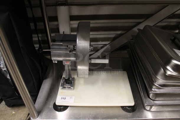 Nemco Metal Countertop Vegetable Slicer on Cutting Board Mount. - Image 1 of 5