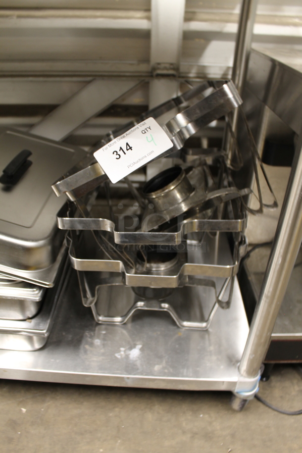 4 Metal Chafing Dish Frames. 4 Times Your Bid! - Image 1 of 2