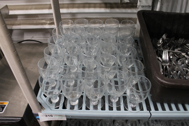 ALL ONE MONEY! Two Tier Lot of Glasses and Bus Bin of Silverware - Image 2 of 4