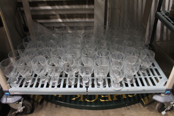 ALL ONE MONEY! Two Tier Lot of Glasses and Bus Bin of Silverware - Image 4 of 4